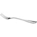 An Acopa Saxton stainless steel fork with a silver handle on a white background.