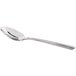 An Acopa Harmony stainless steel spoon with an oval bowl and a silver handle.