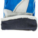 A pair of blue and white Cordova warehouse gloves.