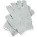 A pair of Cordova gray jersey work gloves.