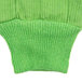A pair of green knitted Cordova Hi-Vis lime work gloves.