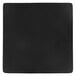 A black square Acopa stoneware plate.