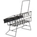 Choice 19" x 11 1/2" x 12 1/4" Black Wire 3 Compartment Airpot Rack with Drip Trays Main Thumbnail 3