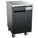 Avantco UBB-1-HC 23" Black Solid Door Back Bar Refrigerator Main Thumbnail 1