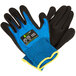A pair of blue and black Cordova iON gloves.