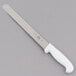 Choice 12" Serrated Edge Slicing / Bread Knife with White Handle Main Thumbnail 3