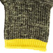 A close up of Cordova Power-Cor Max Cut Resistant Gloves with black and yellow knit.