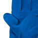 Cordova Latex Rubber Blue 12" 15 Mil Unlined Gloves - 12/Pack Main Thumbnail 3