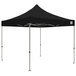 A black Caravan Canopy tent with poles on a white background.