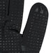 Conquest Plus Gray Nylon / Spandex Gloves with Black Foam Nitrile / Polyurethane Palm Coating and Nitrile Dots - 12/Pack Main Thumbnail 6