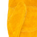 A pair of yellow leather Cordova freezer mittens.