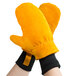 A pair of yellow Cordova Freeze Beater mittens.