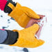 Cordova Freeze Beater Russet Premium Split Leather Double Palm Mittens with Tricot / Thinsulate / Foam Lining Main Thumbnail 1