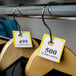 Choice Yellow 3 Part Paper Coat Room Check Tickets - 500/Box Main Thumbnail 1
