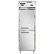 Continental DL1RFS-HD 26" Solid Half Door Shallow Depth Dual Temperature Reach-In Refrigerator/Freezer Main Thumbnail 1