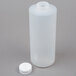 Tablecraft 2132C 32 oz. Clear Squeeze Bottle with 38 mm Flip Lid - 2/Pack Main Thumbnail 3