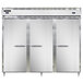 Continental DL3RRFES-SA 86" Solid Door Extra-Wide, Shallow Depth Dual Temperature Reach-In Refrigerator/Refrigerator/Freezer Main Thumbnail 1