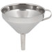 Matfer Bourgeat 116220 4 3/4" Stainless Steel Funnel with Detachable Strainer Main Thumbnail 2