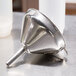 Matfer Bourgeat 116220 4 3/4" Stainless Steel Funnel with Detachable Strainer Main Thumbnail 8