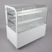 Avantco BCD-48 48" Curved Glass White Dry Bakery Display Case Main Thumbnail 3