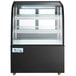 Avantco BC-36-HC 36" Curved Glass Black Refrigerated Bakery Display Case Main Thumbnail 4