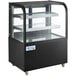Avantco BC-36-HC 36" Curved Glass Black Refrigerated Bakery Display Case Main Thumbnail 2