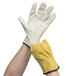 Select Grain Pigskin Leather Driver's Gloves with Brown Split Pigskin Leather Backs Main Thumbnail 9