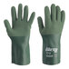 A pair of green Cordova ActivGrip gloves with a MicroFinish grip.