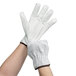 Select Grain Cowhide Leather Driver's Gloves with Gray Split Leather Backs Main Thumbnail 8