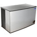 A silver rectangular Manitowoc water cooled ice machine with a black border.