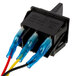 AvaMix high/low switch with blue and yellow wires.