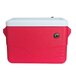 A red and white Micro Matic insulated jockey box.