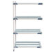 A MetroMax i 4-shelf add-on kit with white shelves and blue accents.