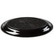 A black plastic oval catering tray.