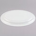 A white Fineline plastic oval catering tray.