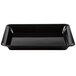 A black rectangular Fineline Cater Tray with handles.