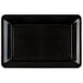 A black rectangular plastic tray.