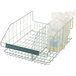 A MetroMax wire basket divider holding plastic bags in a wire rack.