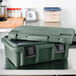 Cambro UPC160192 Camcarrier Ultra Pan Carrier® Granite Green Top Loading 6" Deep Insulated Food Pan Carrier Main Thumbnail 4