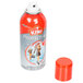A red and silver SC Johnson Kiwi Rain and Stain Protect All spray can with a cap.