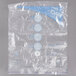 A clear plastic Ziploc Space Bag with blue and white text.