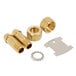 Brass T&S wall mount faucet fittings.