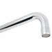 A close-up of a chrome Equip by T&S wall mounted faucet with wrist handles.