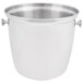 A stainless steel Vollrath double wine bucket with handles.