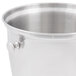 A Vollrath stainless steel double bottle wine bucket with handles.