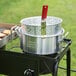 Backyard Pro 10 Qt. Aluminum Fry Pot / Steamer Pot with Basket Main Thumbnail 1