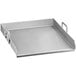 Backyard Pro 15" x 16" Stainless Steel Griddle Plate with 2 1/4" Splash Guard and Handles Main Thumbnail 3