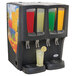 Crathco C-4D-16 G-Cool Quadruple 2.4 Gallon Bowl Premix Cold Beverage Dispenser with Fruit Decal Main Thumbnail 1