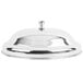 A Town stainless steel compote dish cover on a metal base.