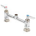 T&S 019003-40 Deck Mount Mixing Faucet Base with 8" Adjustable Centers, Check Valves, Lever Handles, and Cerama Cartridges Main Thumbnail 1